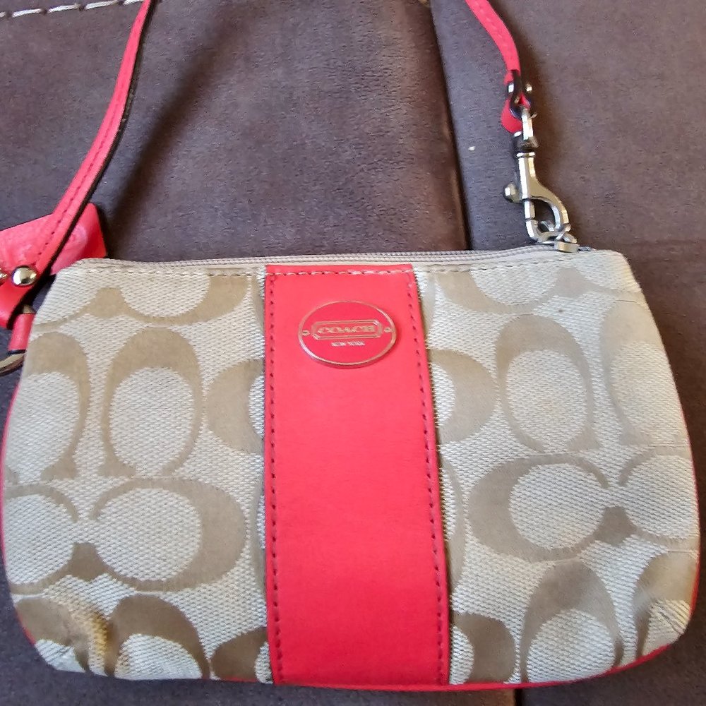 Coach Pink wristlet